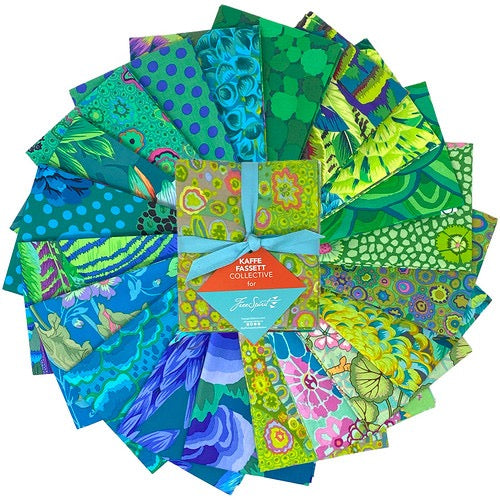 Tidal - Kaffe Fassett Classics Plus - Fat Quarter Bundle - 20 Pieces - FreeSpirit Fabrics