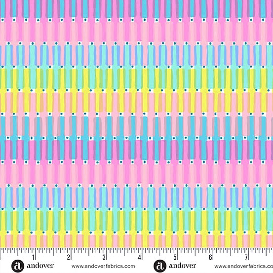 Color Pop Playground - Shelved - Candy - 44" Wide - Andover Fabrics