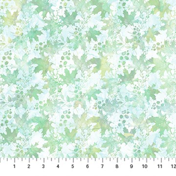 Serenity Springs - Leaves - Lt Blue/Multi - 44" Wide - Northcott