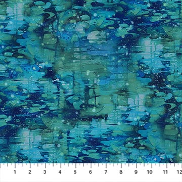 Serenity Springs - Water - Blue - 44" Wide - Northcott