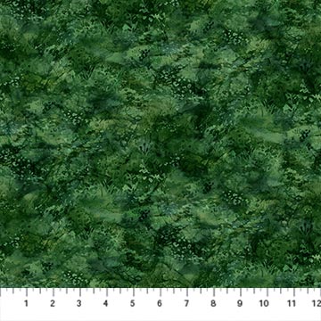 Serenity Springs - Trees - Dk Green - 44" Wide - Northcott