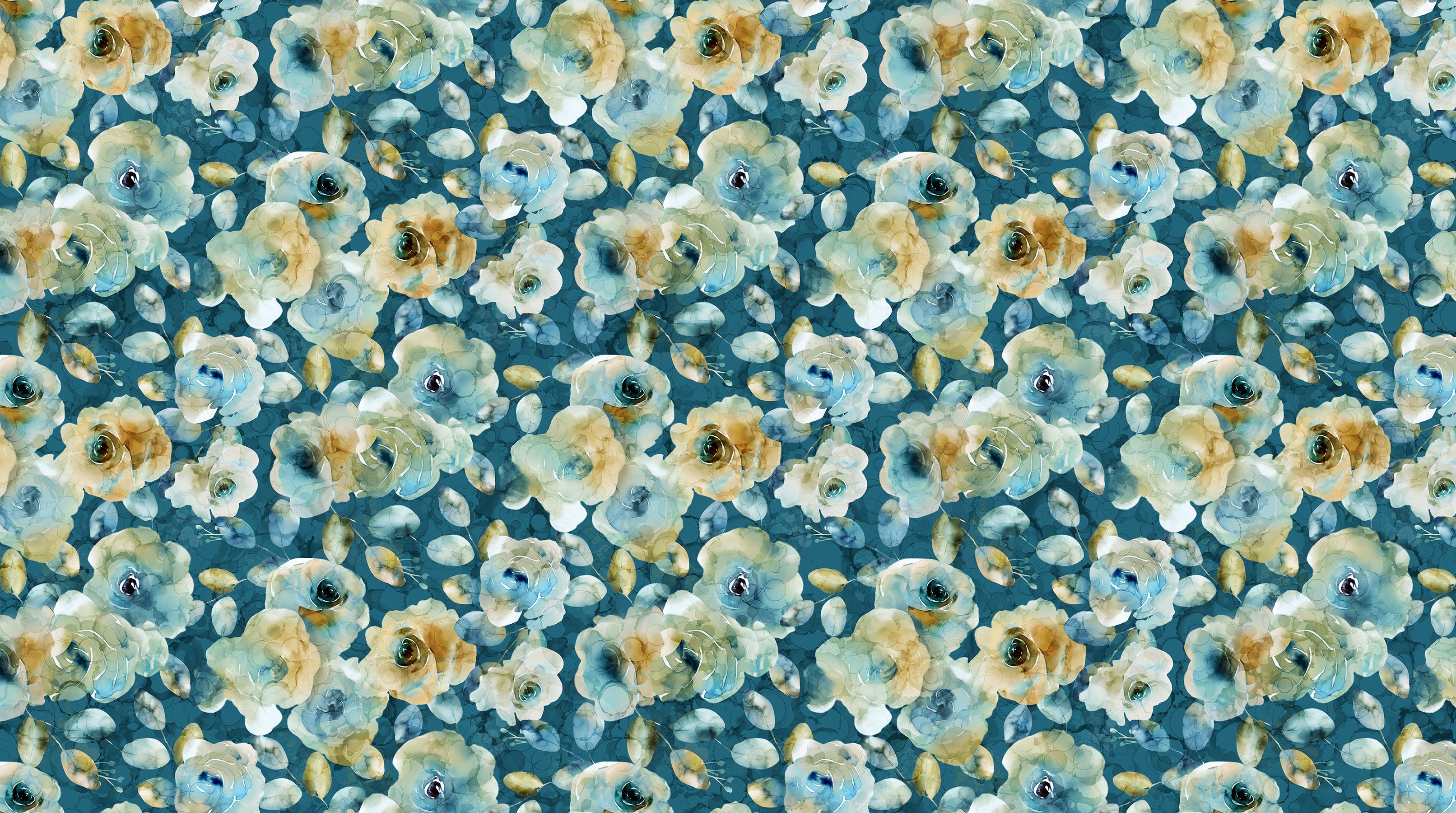Bloomsbury - Floral - Dk Blue Multi - 44" Wide - Northcott