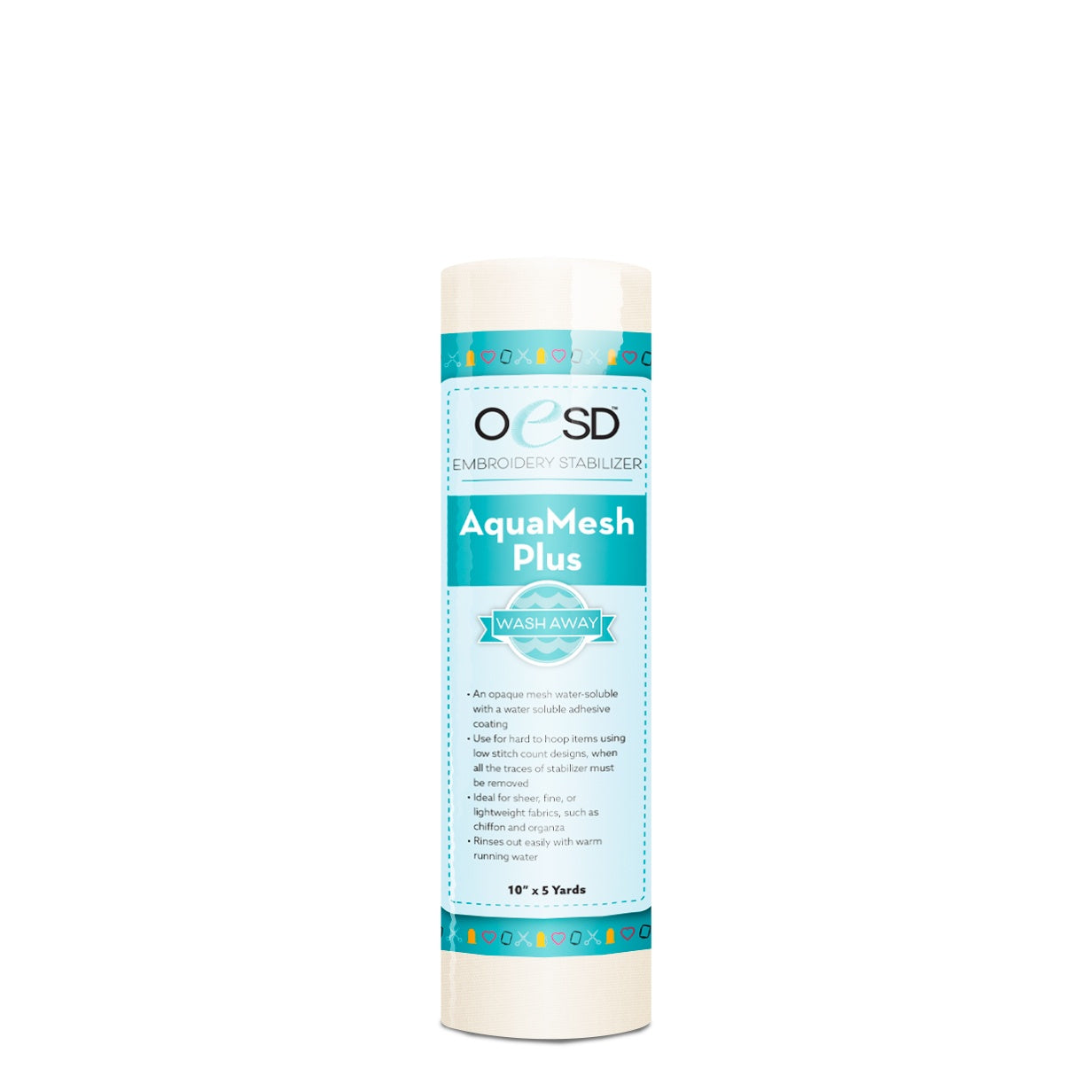 AquaMesh Plus WashAway - 10" x 5yd - OESD