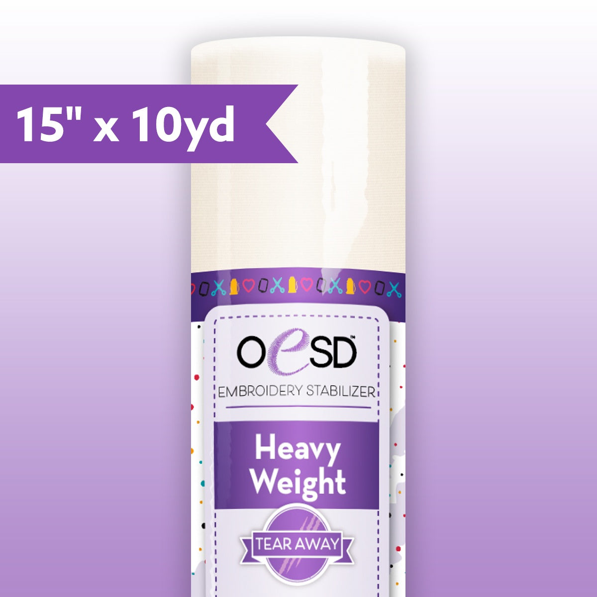 Heavy Weight TearAway - 15" x 10yd - OESD