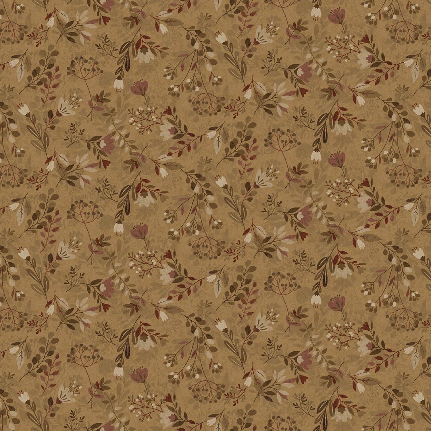 Meadow - Caramel/Black - 108" Wide - Henry Glass