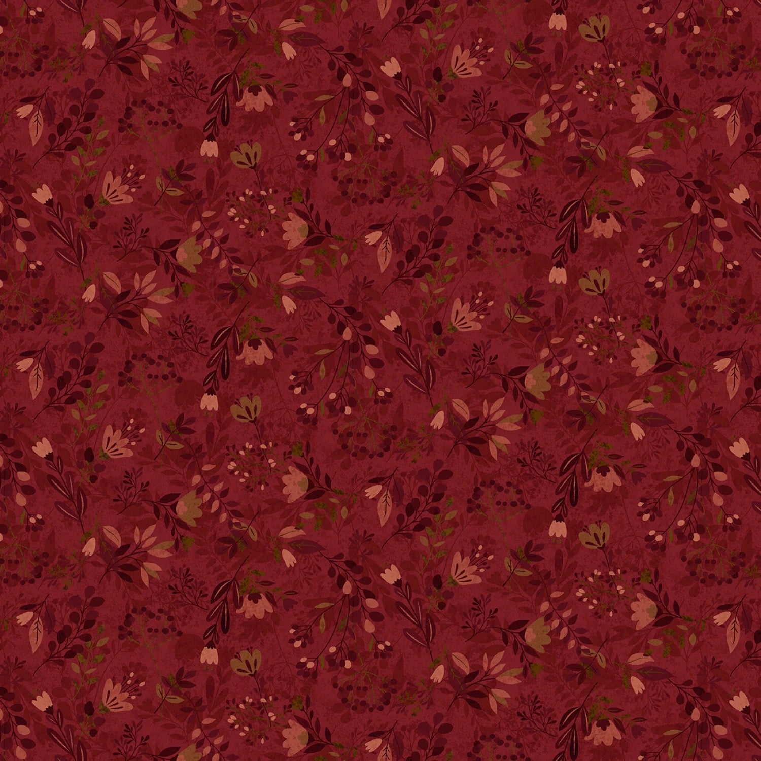 Meadow - Red - 108" Wide - Henry Glass