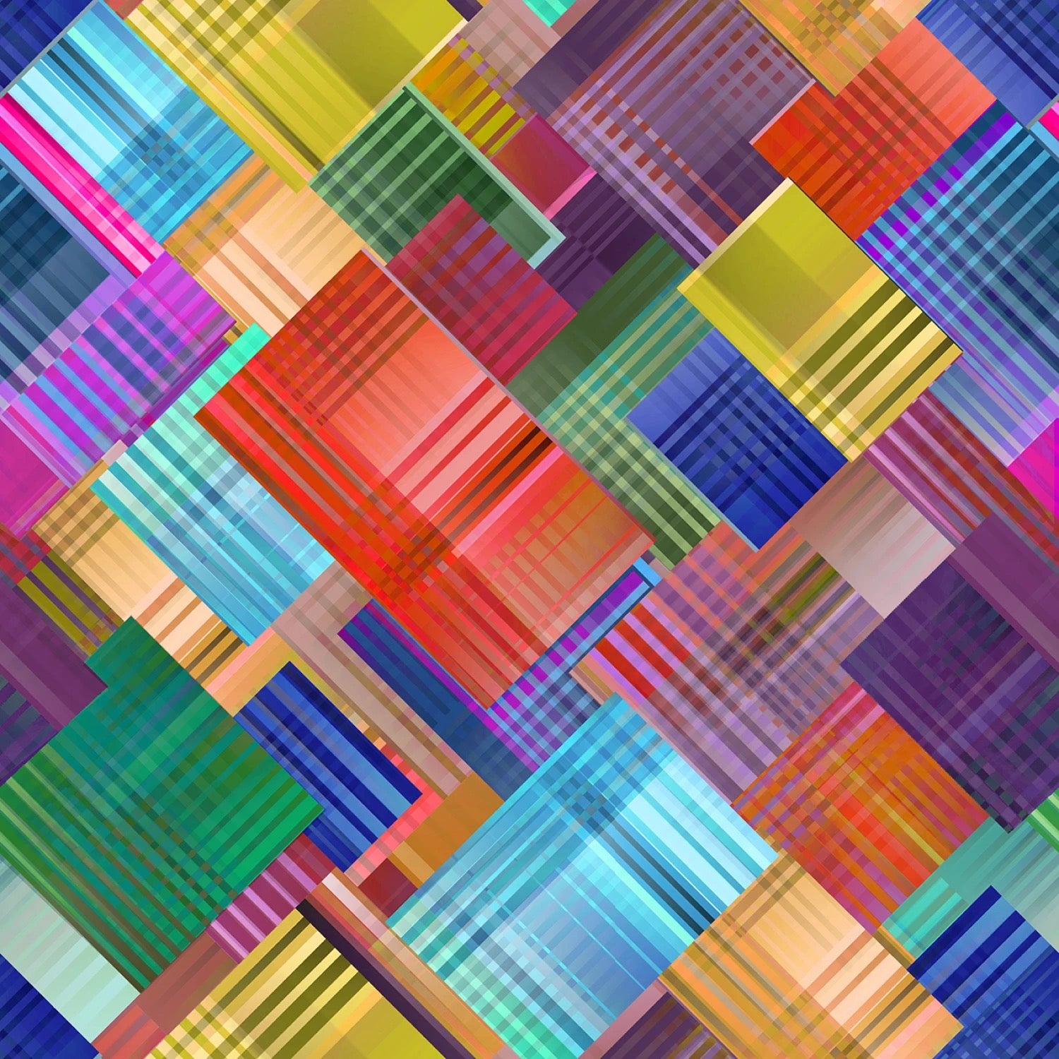 Prism Patch - Multi - 108" Wide - Windham