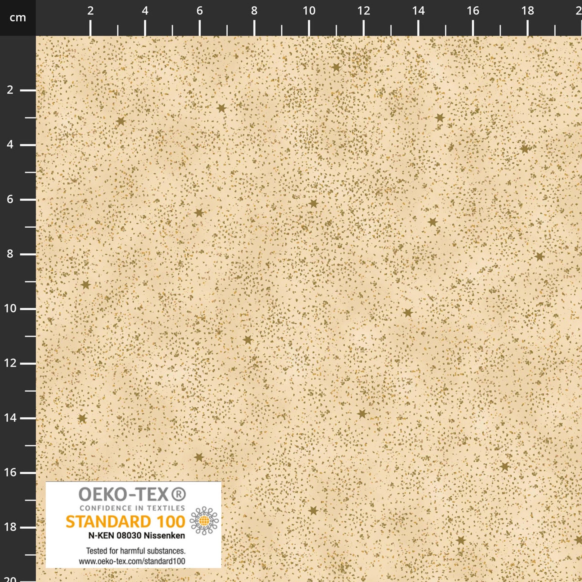 Snow Crystals - Beige Gold - 4593-209 - 44" Wide - Stof