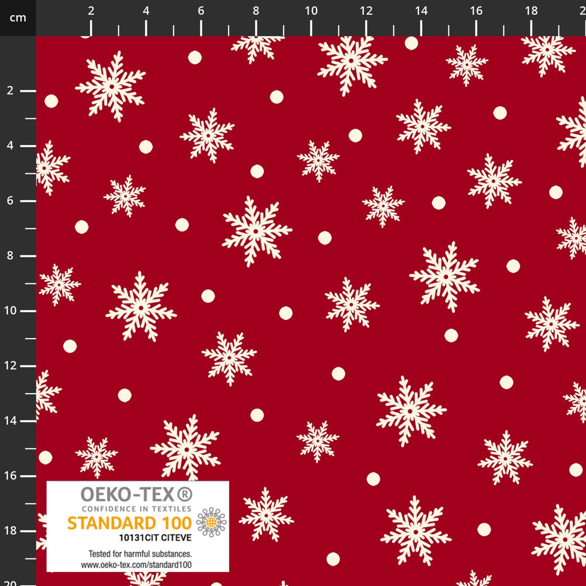 Nordic Noel - Red - 4497-148 - 44" Wide - Stof