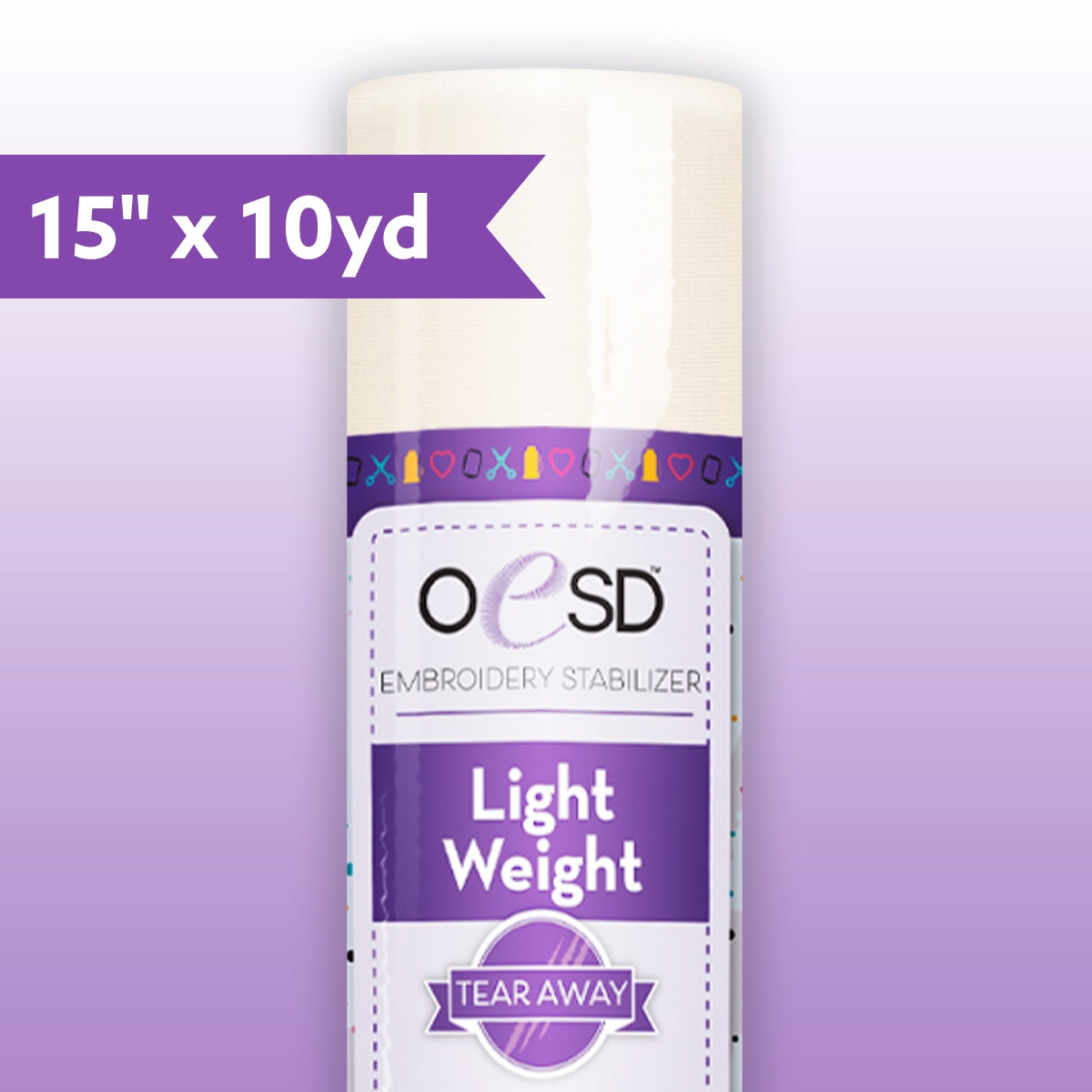 Light Weight TearAway - 15" x 10yd - OESD