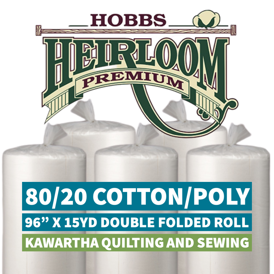 Hobbs Heirloom® Premium 80/20 Cotton/Poly Blend - 96" x 15yds. Double Folded Roll