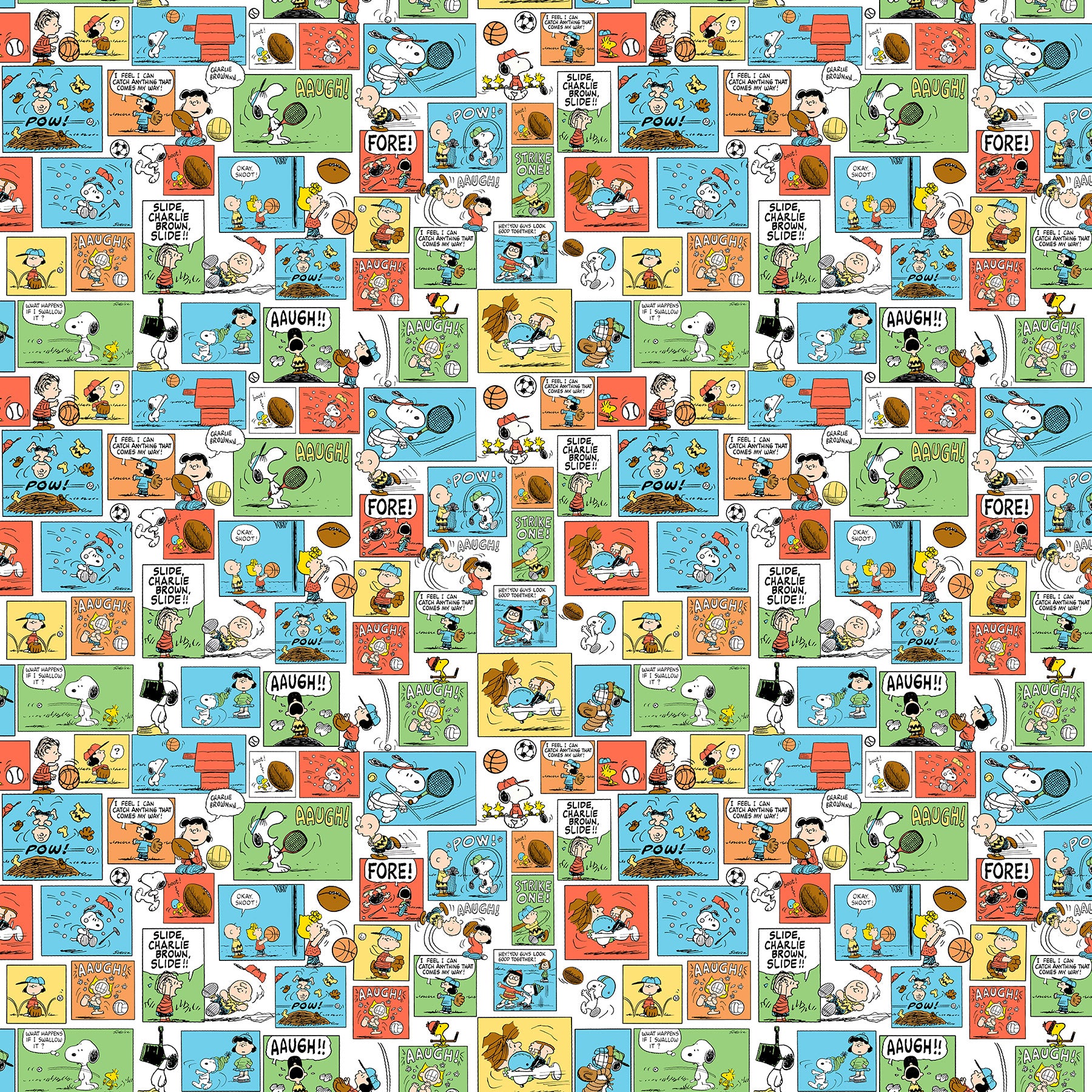 Comics - White Multi - 44" Wide - Peanuts
