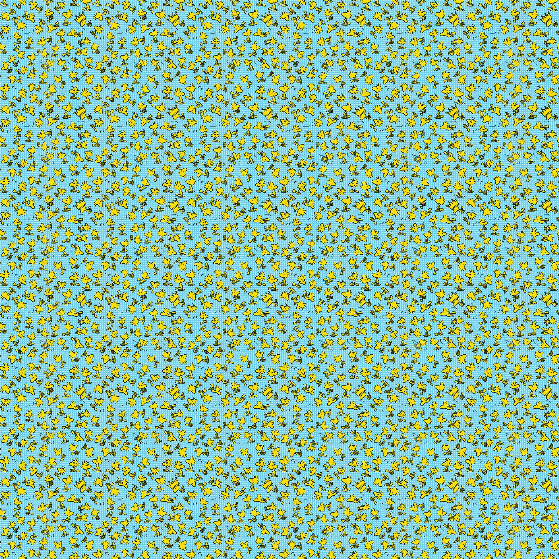 Woodstock - Blue - 44" Wide - Peanuts