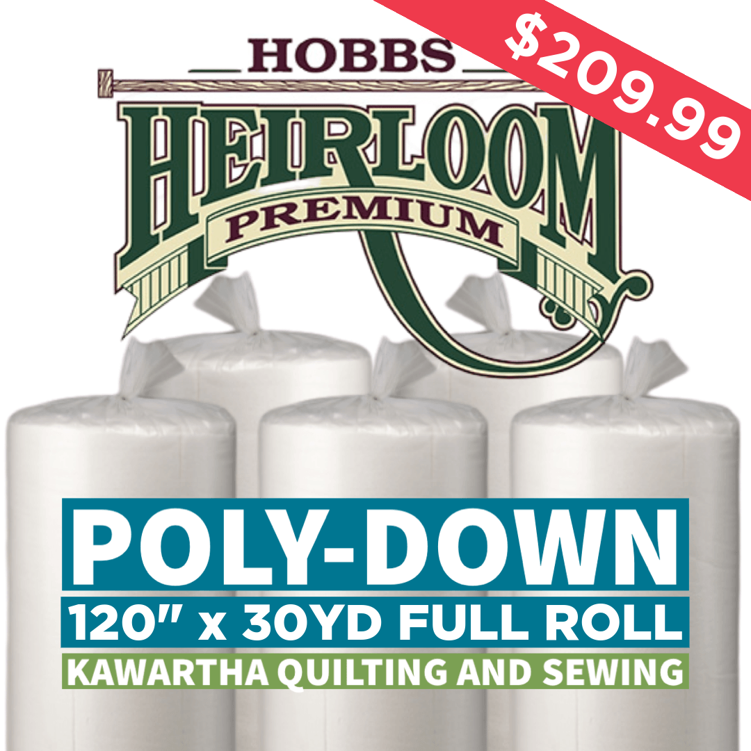 Hobbs Poly-Down Premium Polyester Batting - 120" x 30yds. Roll