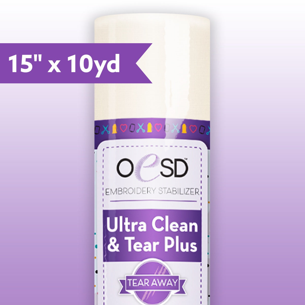 Ultra Clean and Tear Plus - 15" x 10yd - OESD