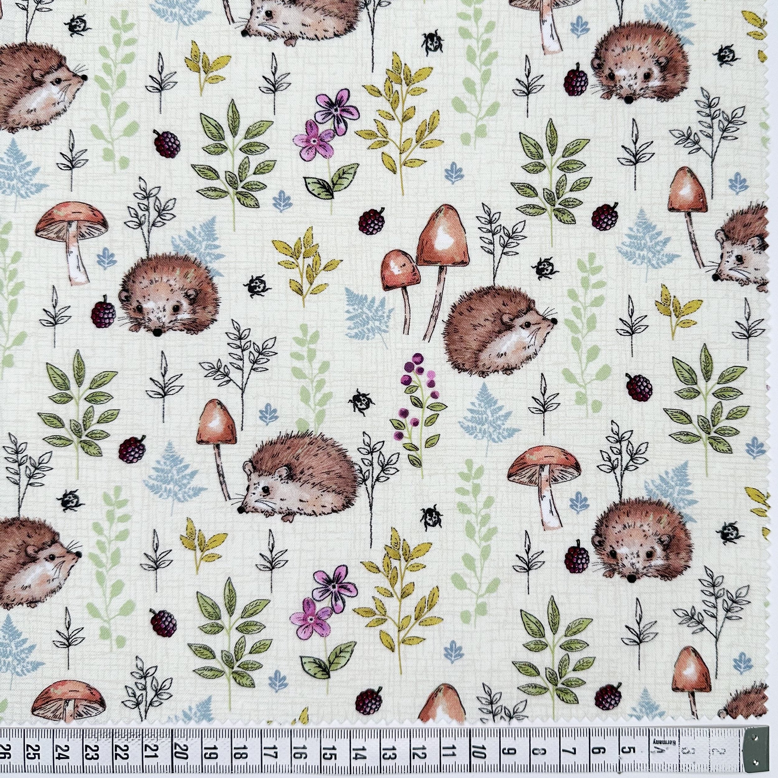 Woodland - Hedgehogs - 81220-3 - 44" Wide - Gordon Fabrics