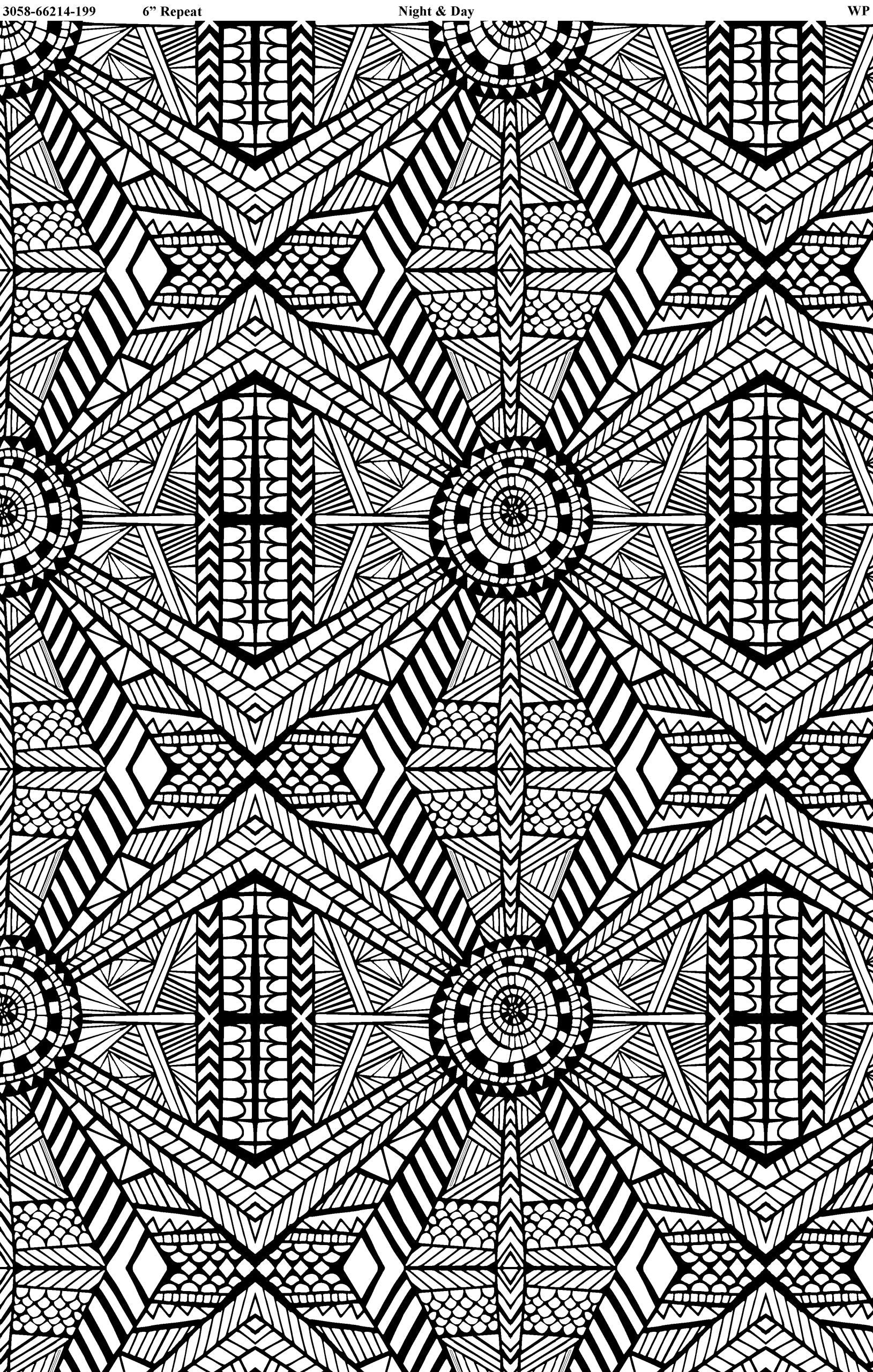 Night & Day - Diamond Grid - White/Black - 44" Wide - Wilmington