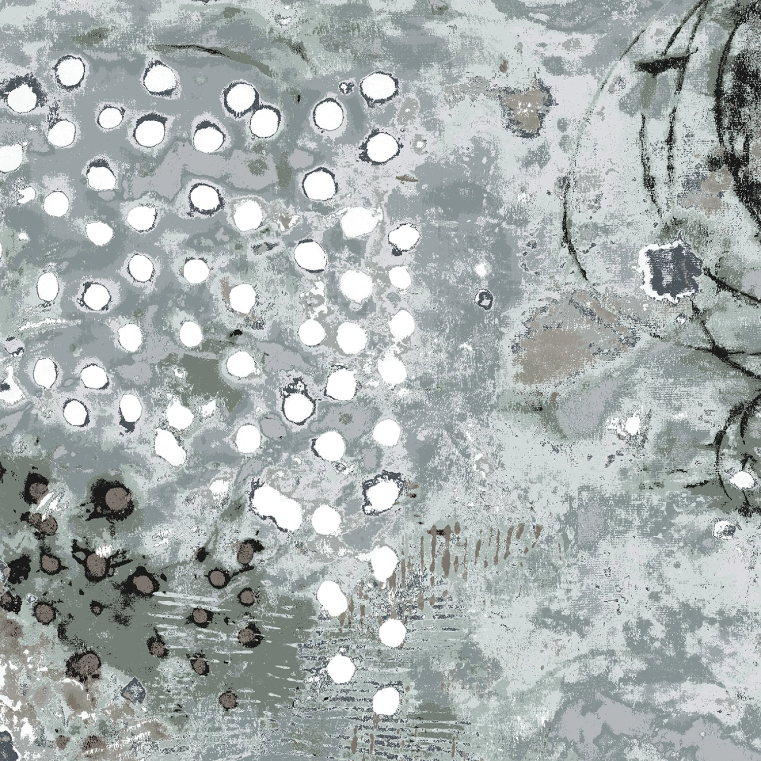 Spotted Graffiti -Snowball - 108" Wide - Windham