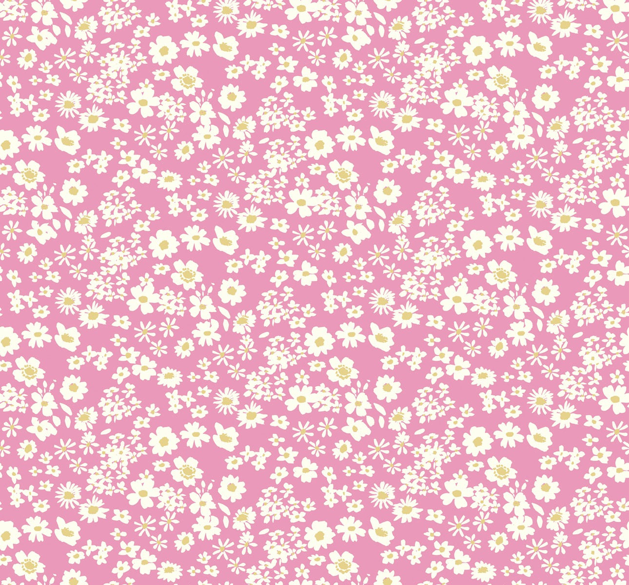 Flower Collection - Ditsy Rose - 44" Wide - Lewis & Irene Fabrics