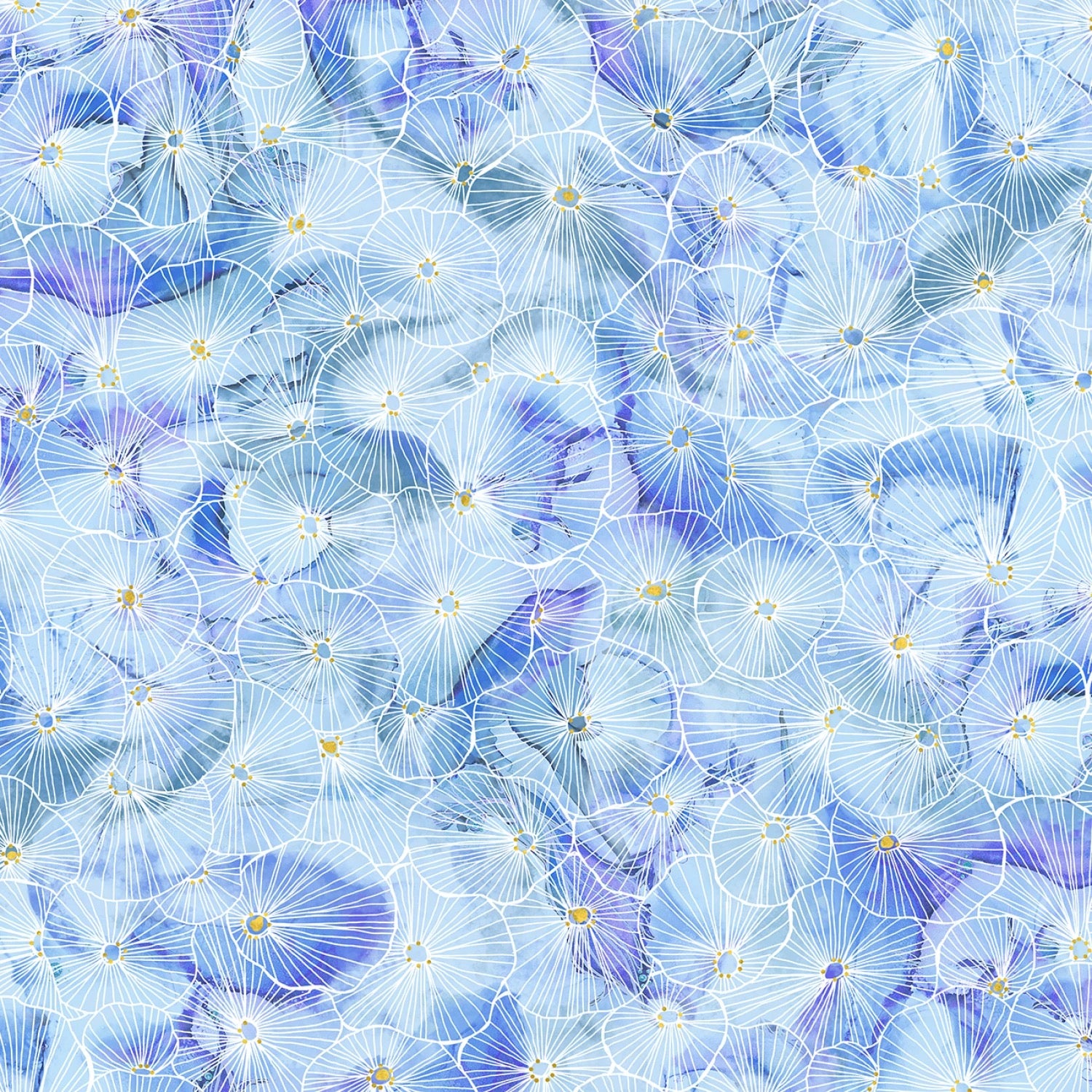 Painted Sea - Linear Bursts - PSEA5945-LB - 44" Wide - P & B Textiles