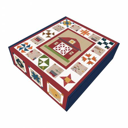 Country Life Barn Quilts Boxed Kit - 64" x 64" - Riley Blake