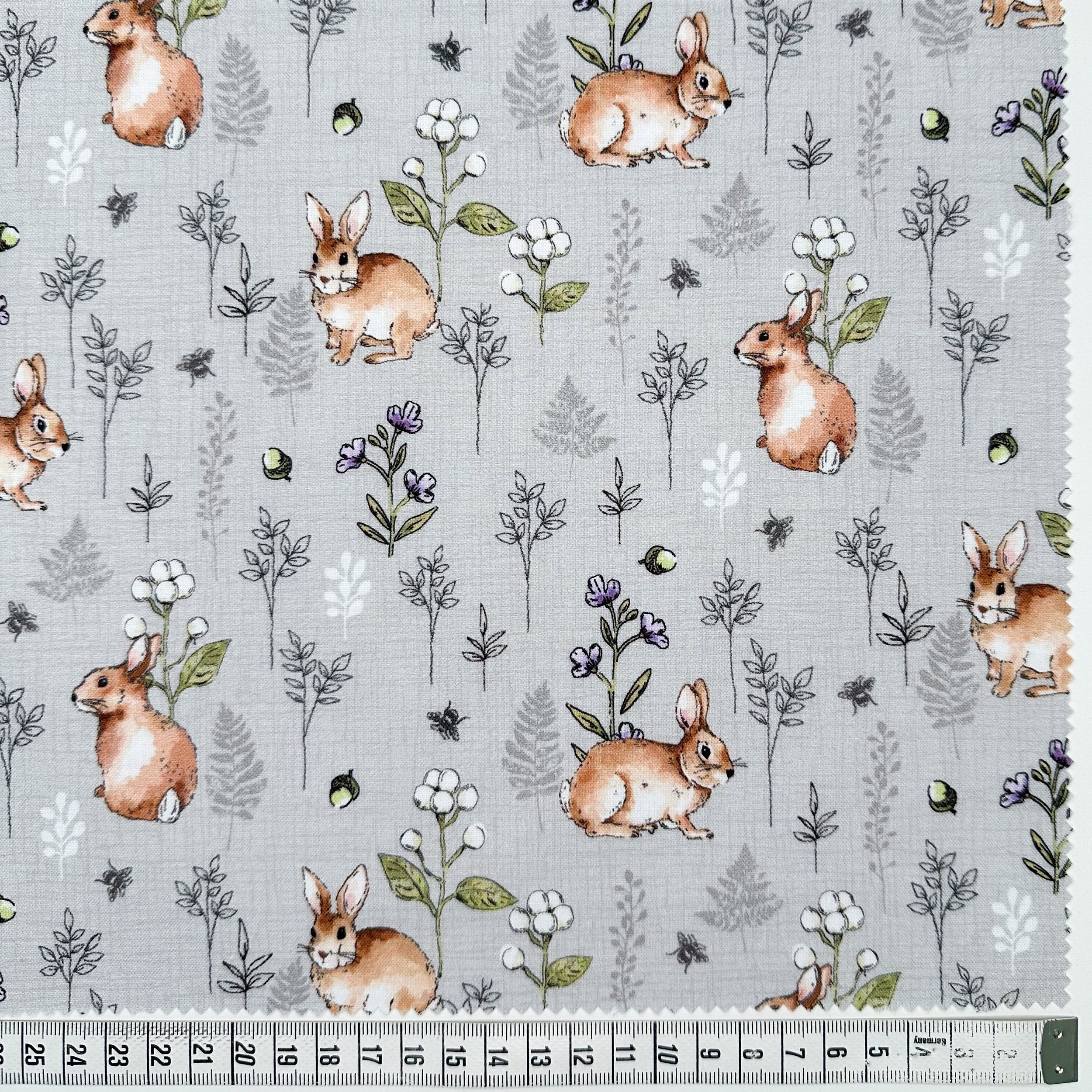 Woodland - Rabbits - 81220-1 - 44" Wide - Gordon Fabrics