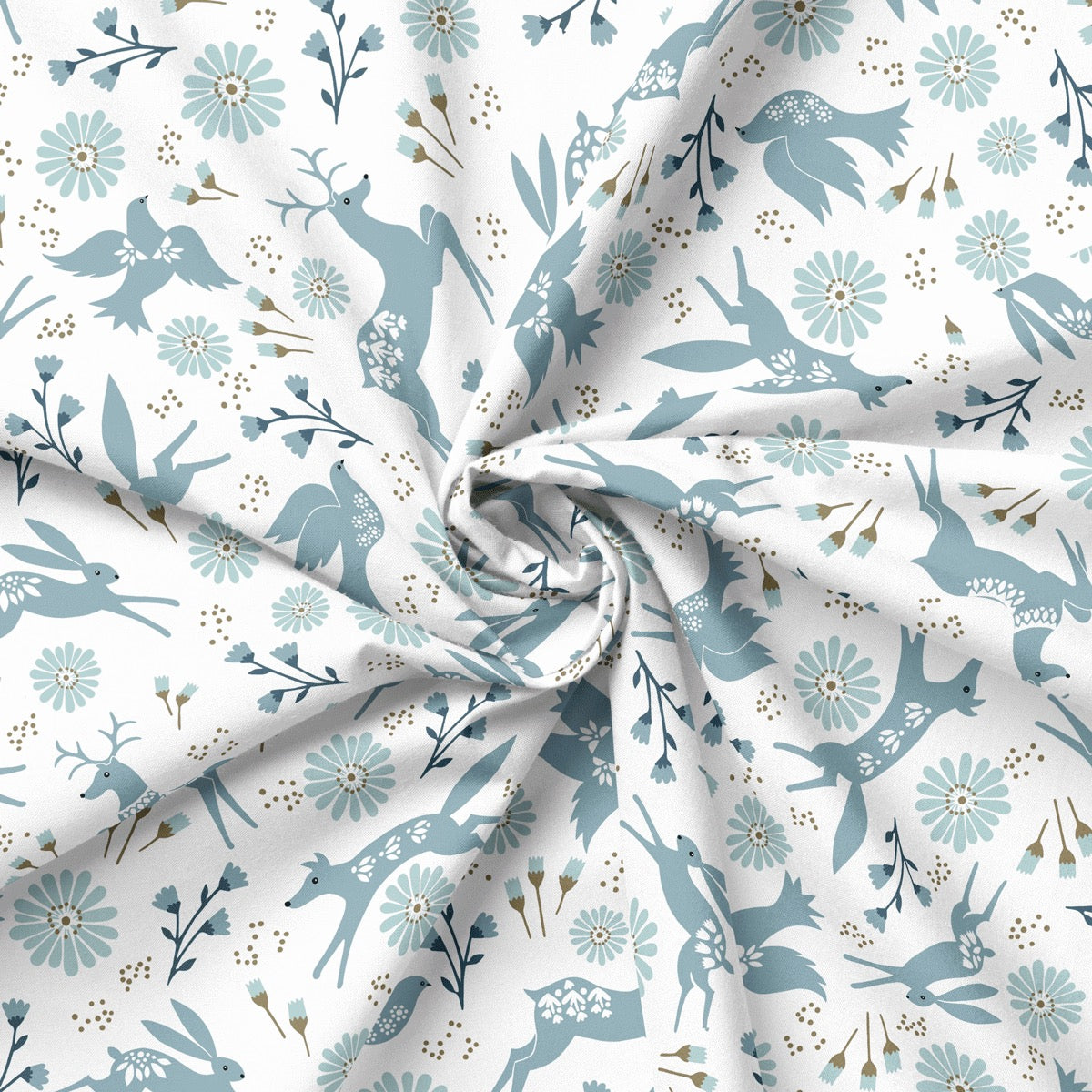 Starlit Hollow - Northern Frost Fauna - Clone - 44" Wide - Mia Presley Designs