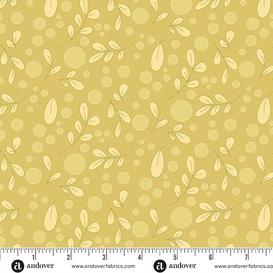 A Song to Sing - Eucalyptus Fizz - Citrine - 44" Wide - Andover Fabrics