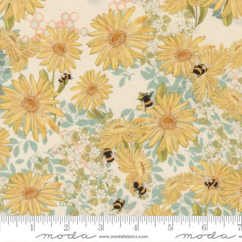 Pollinators - Daisies - Cloud - 548811-11 - 44" Wide - Zen Chic