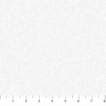 Basically Black and White - Tangled Circles - 44" Wide - Patrick Lose