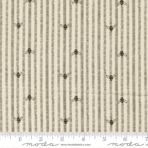 Pollinators - Bee Stripes - Cloud - 548816-11 - 44" Wide - Zen Chic