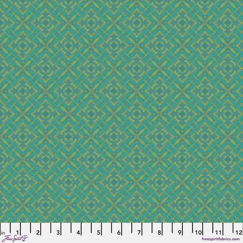 Kaleidoscope - Vintage Olivine  - 44" Wide - FreeSpirit