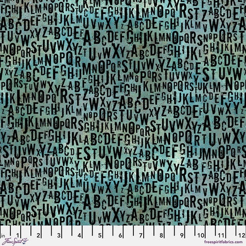 On Your Mark - Chain Mail - Seafoam - 44" Wide - FreeSpirit