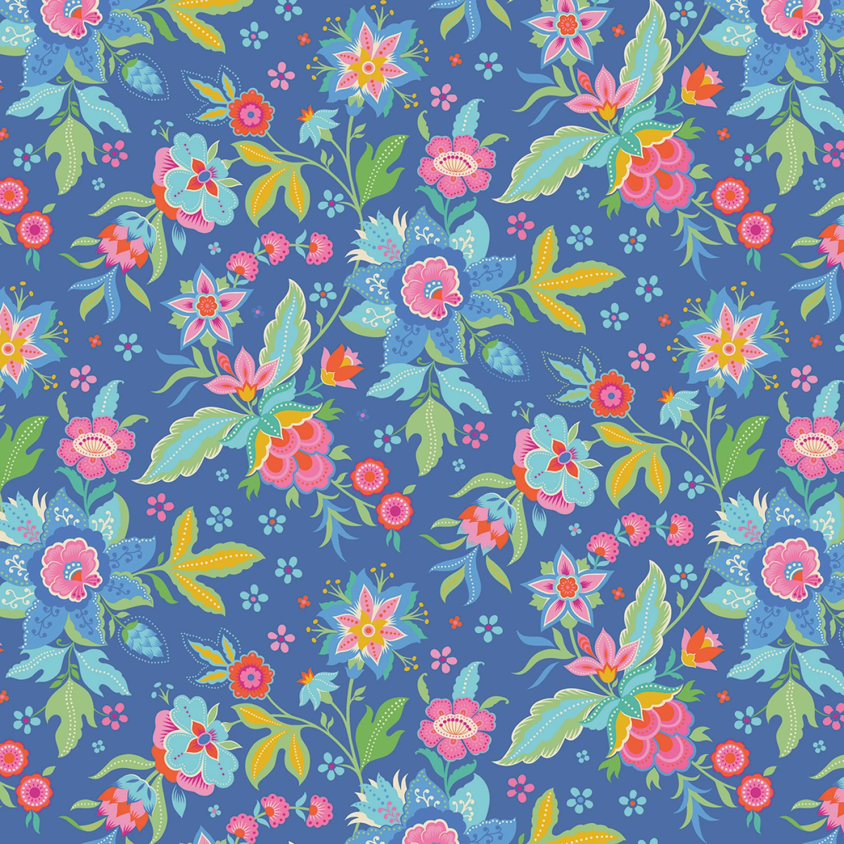 Kipling Gardens - Main - Blueberry - 44" Wide - Riley Blake