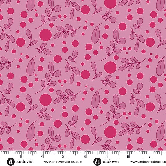 A Song to Sing - Eucalyptus Fizz - Orchid - 44" Wide - Andover Fabrics