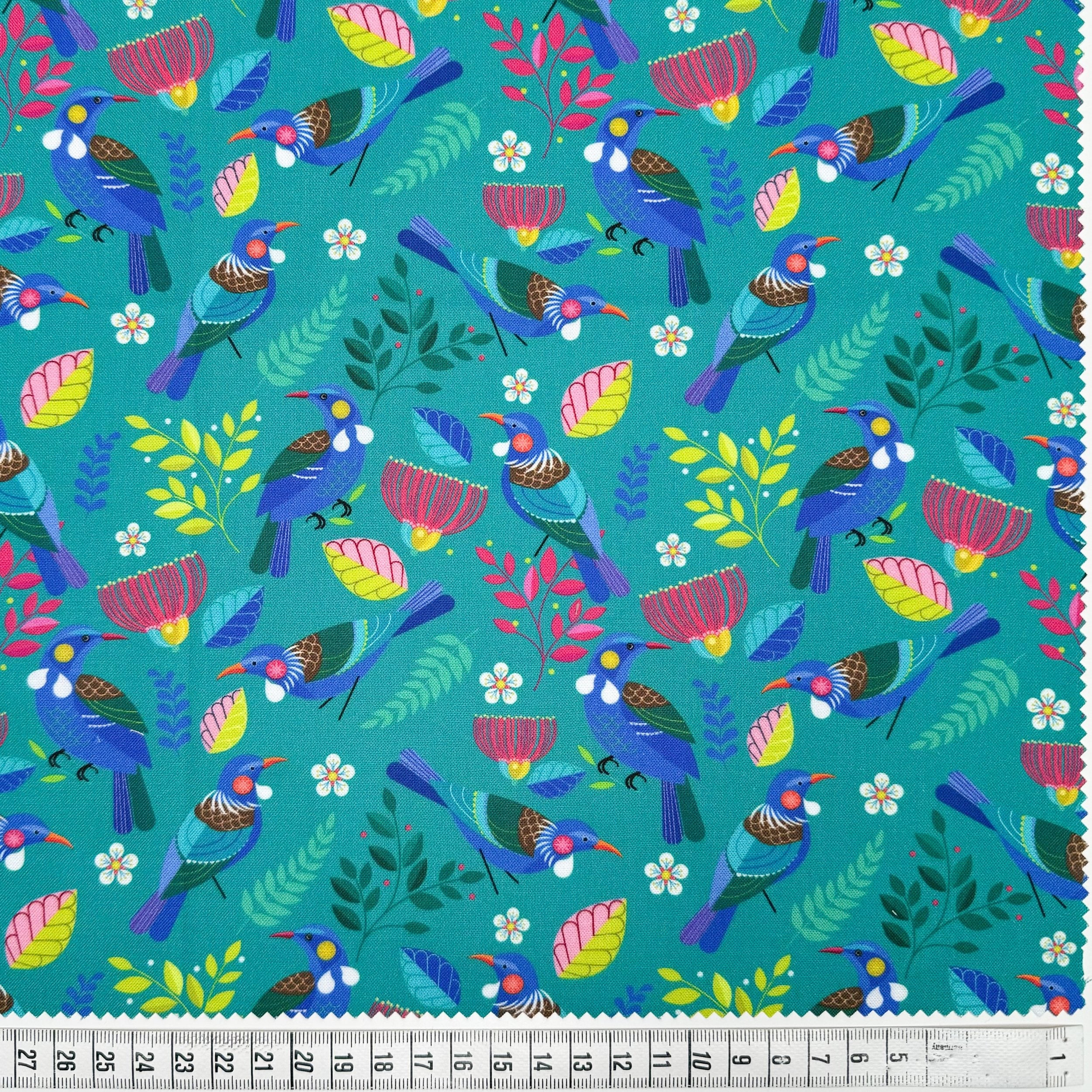 Summer Garden - Teal - 81570-1 - 44" Wide - Gordon Fabrics