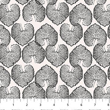 Ink & Earth  - Leafy - Black - 44" Wide - Northcott