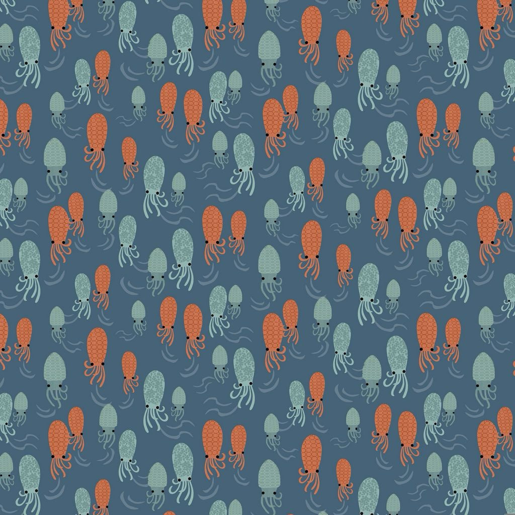 Beyond the Sea - Just Squidding - Marlin - 44" Wide - Dear Stella