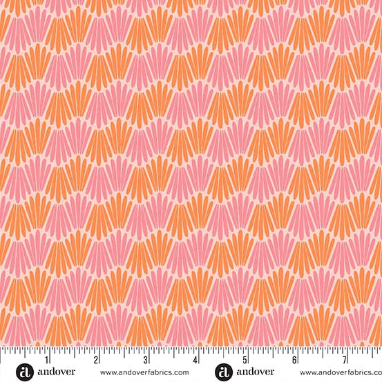 Friday Night - Candlelight - Sherbet - 44" Wide - Andover Fabrics