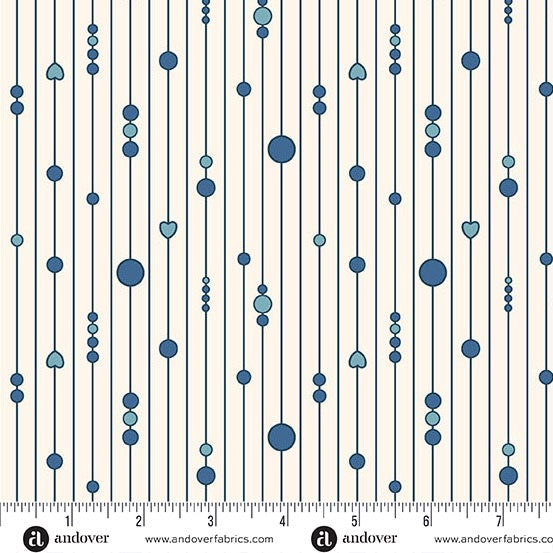 A Song to Sing - Fairy Curtains - Ecru Oxford - 44" Wide - Andover Fabrics