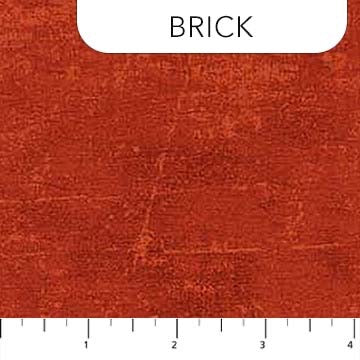 Canvas - Brick - 44" Wide - Northcott