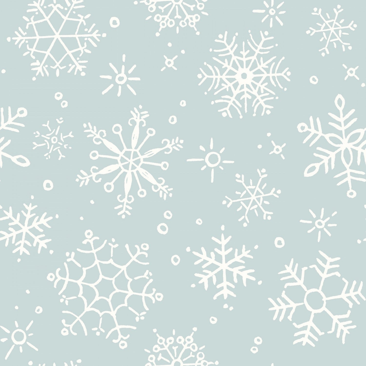 Magical Winterland Snowflake - Blue - 108" Wide - Riley Blake Designs