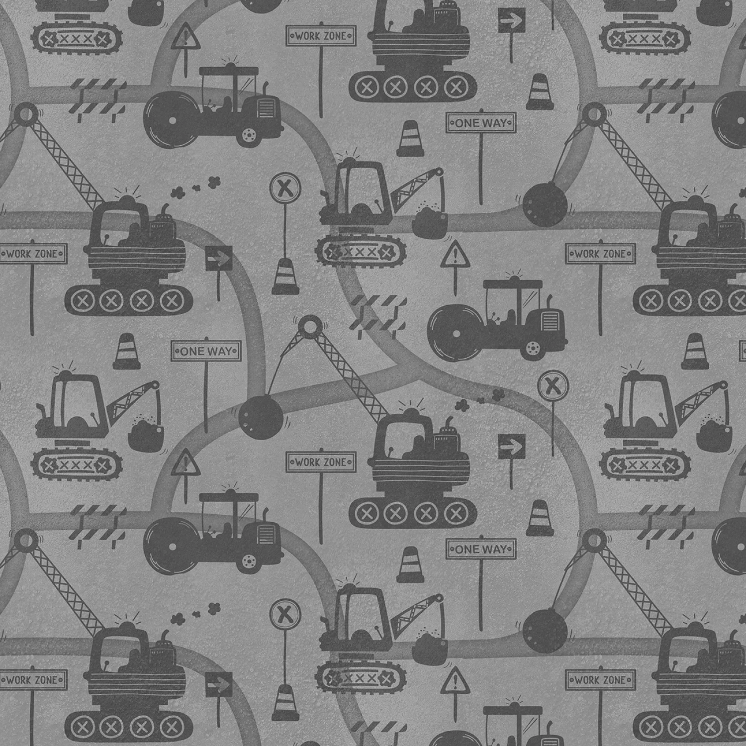 Pave The Way - Tonal Scenic - Light Gray - 44" Wide - Wilmington