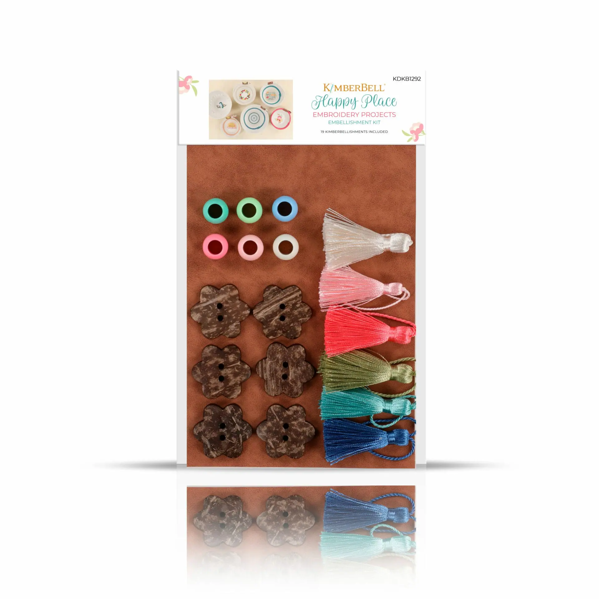 Happy Place Embroidery Projects - Embellishment Kit - Kimberbell