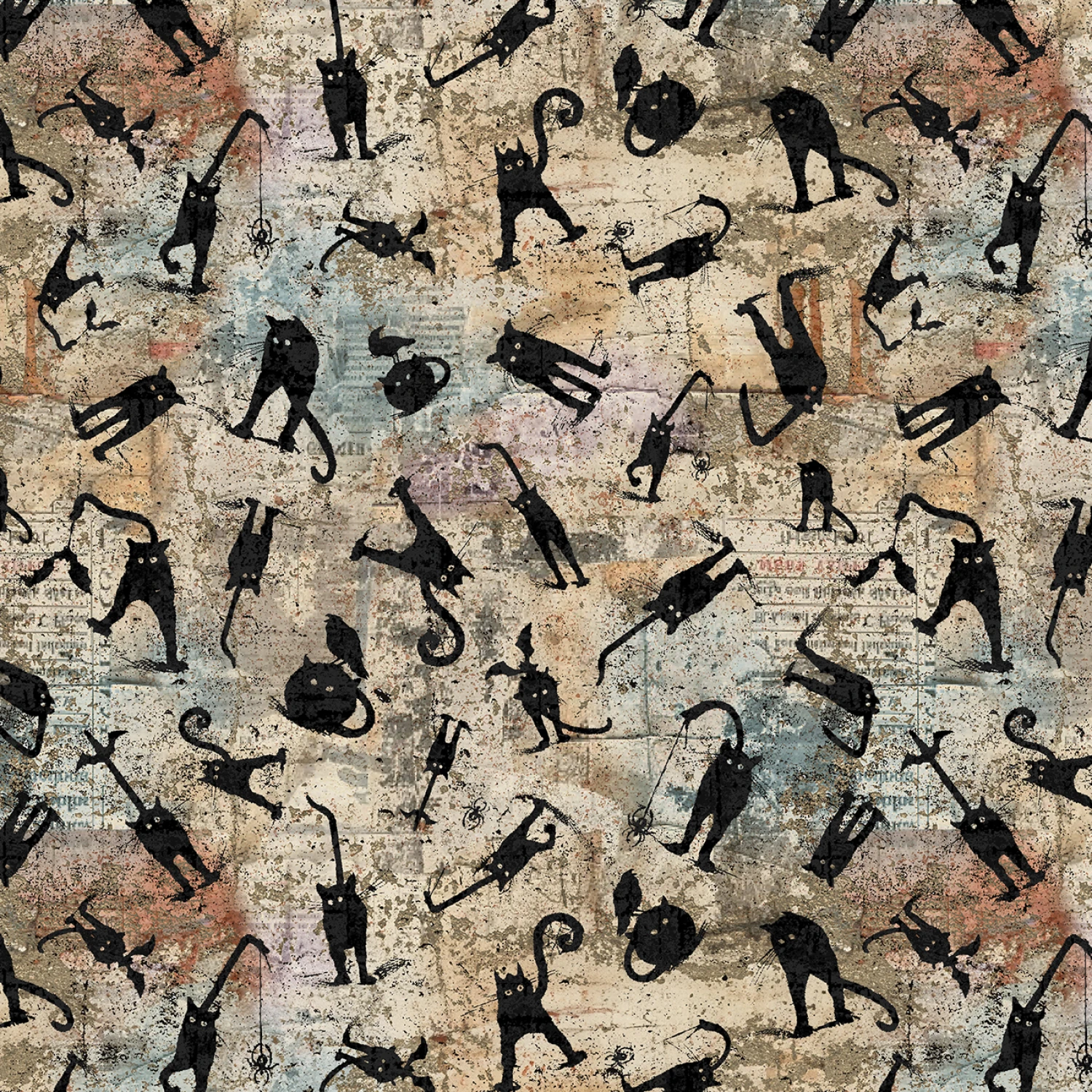 Scary Spice - Scaredy Cats - Sepia - 44" Wide - Studio E