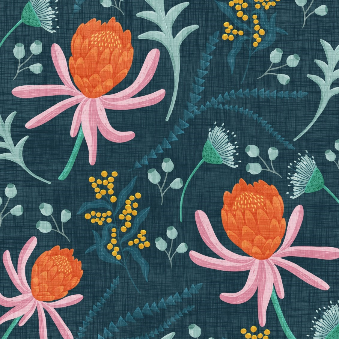 Botanical - Wildflowers - 111840-1 - 44" Wide - Gordon Fabrics