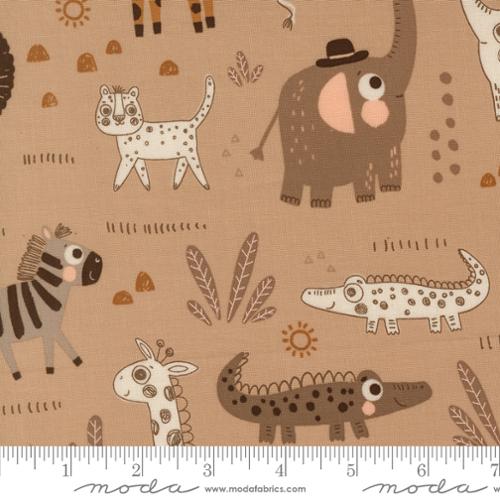 Wildly Cute Safari - Tan - 539080-14 - 44" Wide - Elena Amo