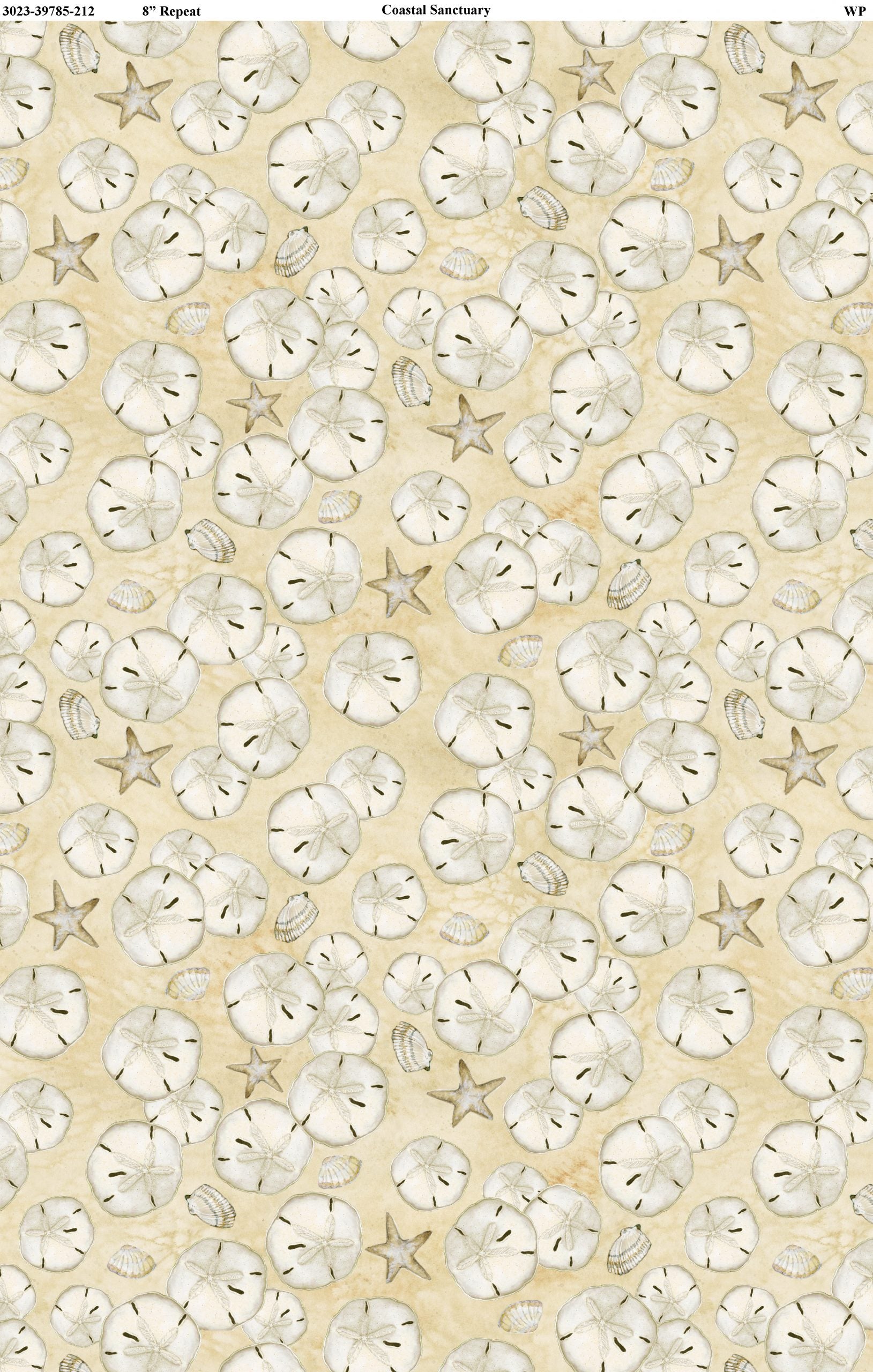Coastal Sanctuary - Sand Dollar - 44" Wide - Wilmington
