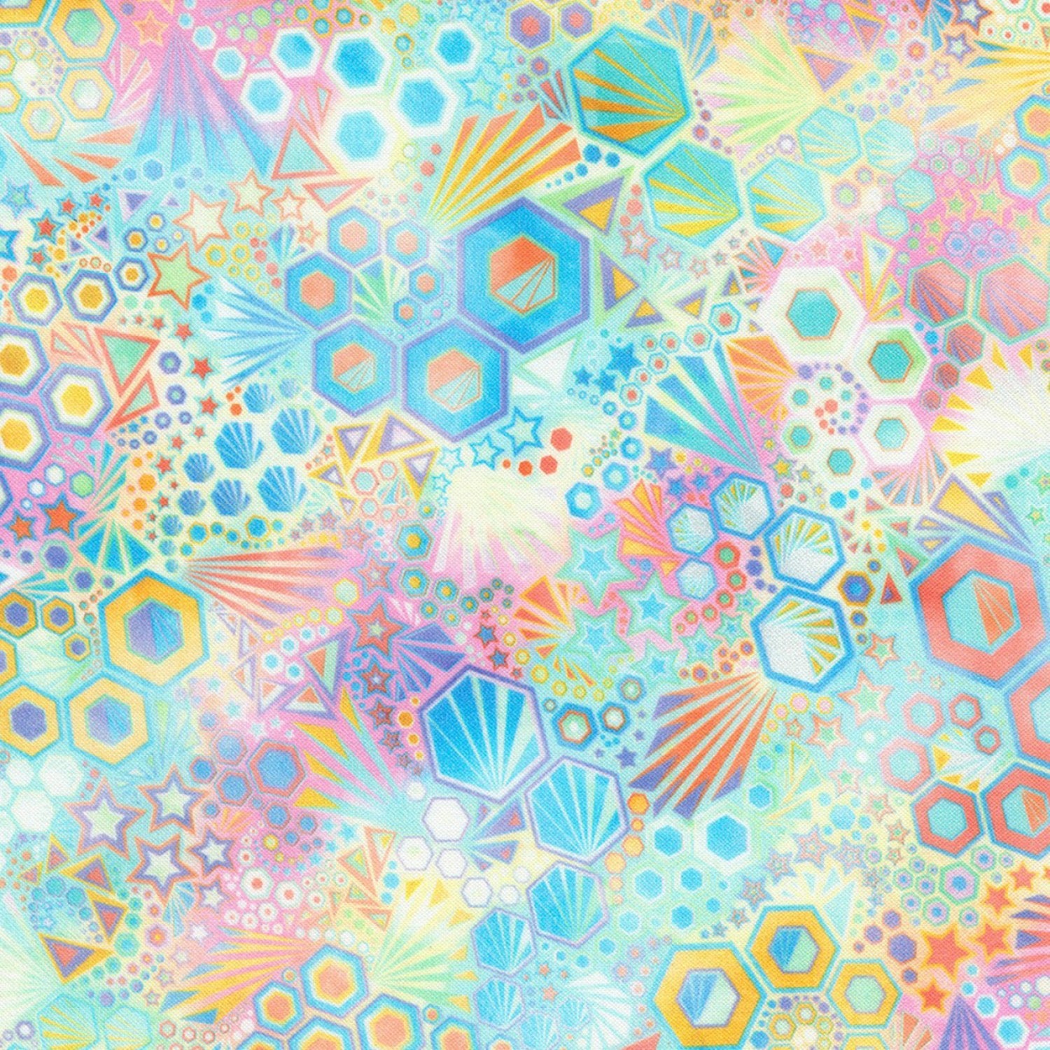 Phantasma - Geometric Pastel - 44" Wide - Robert Kaufman