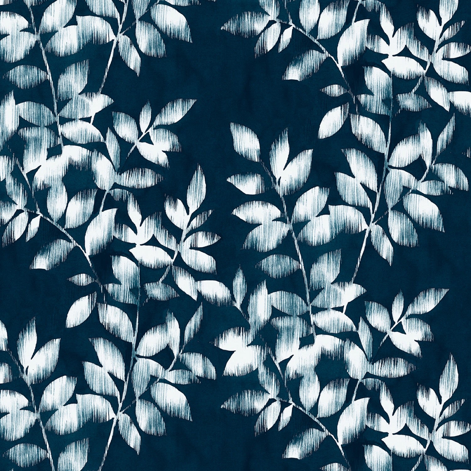 Brushy Vines - Navy - 108" Wide - P & B Textiles